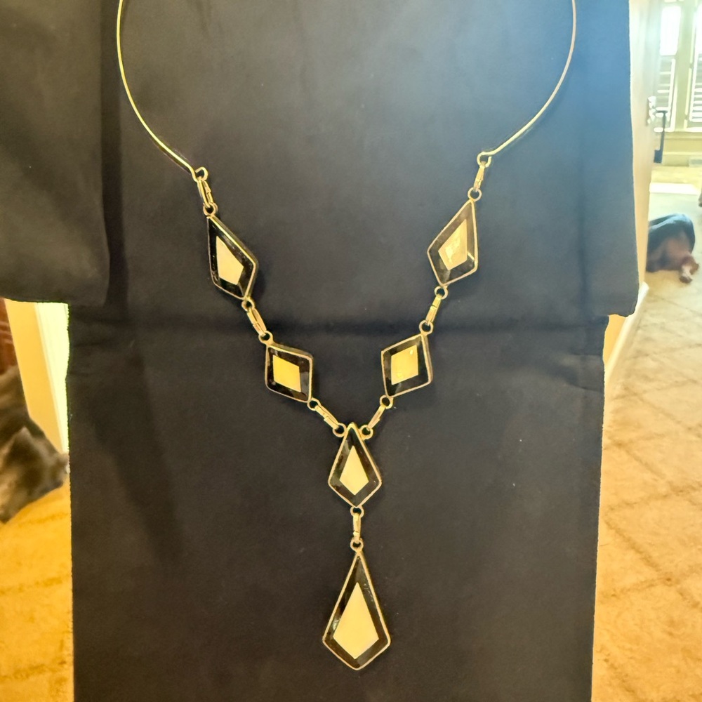 Beautiful handmade double sided necklace.